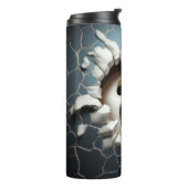 3D Halloween Ghost Cracked Hole Thermosbecher (Nach links gedreht)
