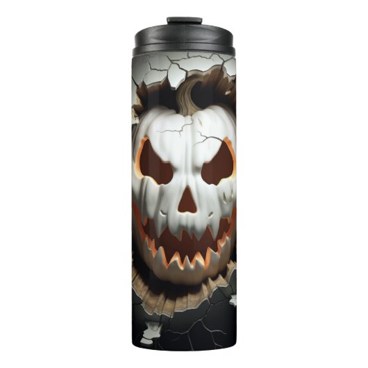 3D Halloween Ghost Cracked Hole Thermosbecher (Vorderseite)