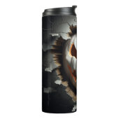 3D Halloween Ghost Cracked Hole Thermosbecher (Nach links gedreht)