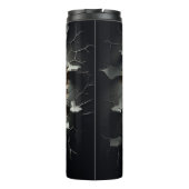 3D Halloween Ghost Cracked Hole Thermosbecher (Rückseite)