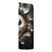 3D Halloween Ghost Cracked Hole Thermosbecher (Nach rechts gedreht)