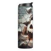 3D Halloween Ghost Cracked Hole Thermosbecher (Nach links gedreht)