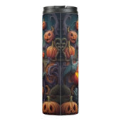 3D Halloween Pumpkin Beängstigend Thermosbecher (Rückseite)