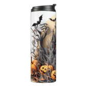 3D Halloween Pumpkin Spuk Haus Thermosbecher (Nach links gedreht)