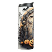 3D Halloween Pumpkin Spuk Haus Thermosbecher (Nach links gedreht)