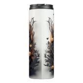 3D Halloween Pumpkin Spuk Haus Thermosbecher (Rückseite)