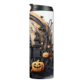 3D Halloween Pumpkin Spuk Haus Thermosbecher (Nach rechts gedreht)