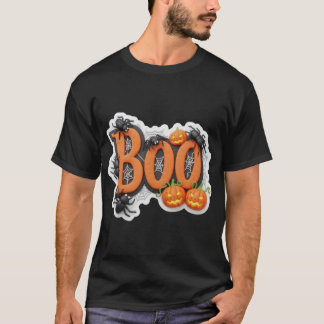 3D-Halloween-Schrecktext mit gruseligen Elementen T-Shirt