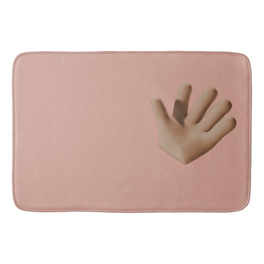3D-Handbadematte - Einzigartiges und auffälliges D Badematte (Vorderseite)