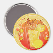 3D Happy Hour Drink Magnet (Vorderseite/Rückseite)