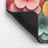 3D Helle Blumendekoration Mousepad (Ecke)