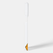 3D-Helle Regenbogen-Kuben Dreieck auf weißem Namen iPhone Hülle (Rechte Seite)