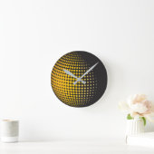 3D-Herde mit Punkten Runde Wanduhr (Zuhause)