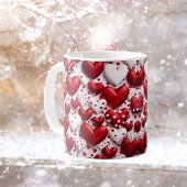 3D-Herz Design Keramikbecher Kaffeetasse