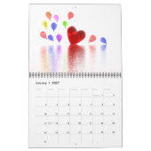 3D-Herz-Mauer-Kalender Kalender (Jan 2027)