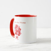 3D-Herzballons Bouquet Romantischer Kaffeebecher Tasse (Vorderseite Links)