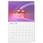 3D-Herzen-Wandkalender Kalender (Feb 2027)