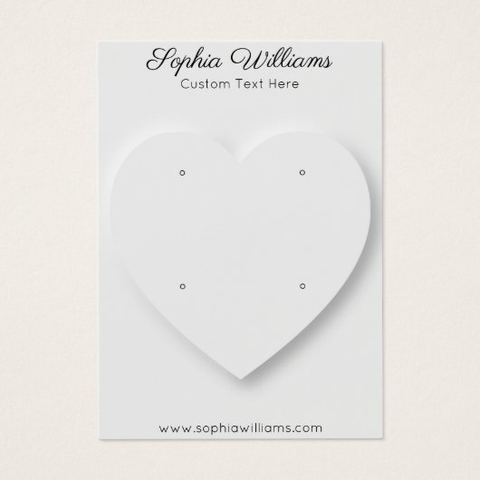 3D Herzminimalismus 2 Paarsteckkarten-Display (Vorderseite)