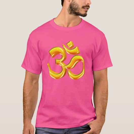 3D Hindu Ohm Symbol T-Shirt (Vorderseite)