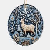 3D Hirschschmucktier Keramik Ornament (Links)