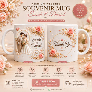 3D-Hochzeitserinnerungstasse mit individuellem Des Zweifarbige Tasse