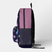 3D Holographic Geometric Aesthetic Backpack Bedruckter Rucksack (Rechts)