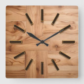 3D-Holzschnitzereien Wand an Wand Art & Deco Uhr (Vorderseite)
