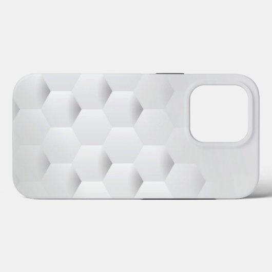 3D Honeycomb weißes iPhone 13 Pro Fall Case-Mate iPhone Hülle (Rückseite (Horizontal))