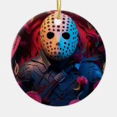 3D-Horror Weihnachten Keramik Ornament (Vorne)