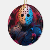 3D-Horror Weihnachten Keramik Ornament (Links)
