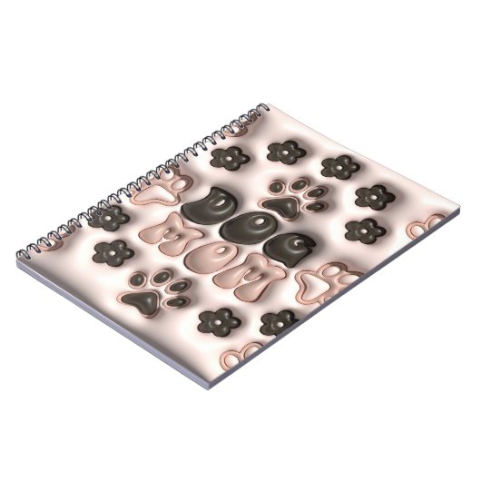 3D-Hunde-Mama Notizblock (Linke Seite)