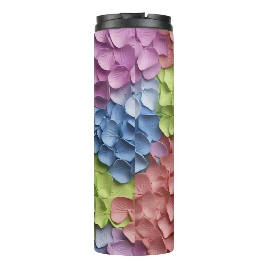 3D Hydrangea Floral Thermosbecher (Rückseite)