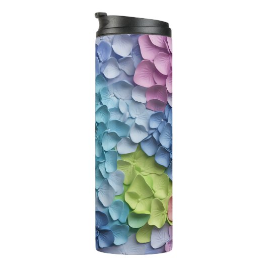 3D Hydrangea Floral Thermosbecher (Nach rechts gedreht)