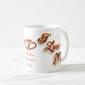 3D I Liebe Sie, Valentinstag Tasse (VorderseiteRechts)