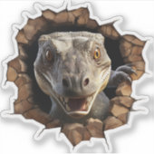 3D Iguana Wine tasting in der Fattoria Moncucchett Aufkleber (Vorderseite)