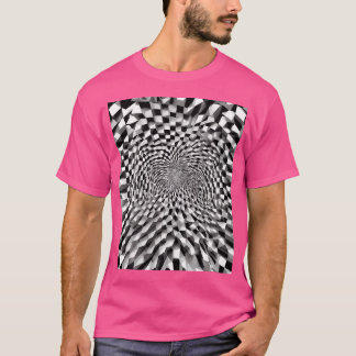 3D-Illusion aus einem flachen Bild T-Shirt