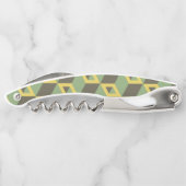 3D-Illusion-Quadrat-Muster Kellnermesser