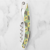 3D-Illusion-Quadrat-Muster Kellnermesser