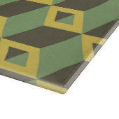3D-Illusion-Quadrat-Muster Schneidebrett (Ecke)