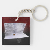 3D-Illusion "Snowy Dreams" Schlüsselanhänger (Rückseite)