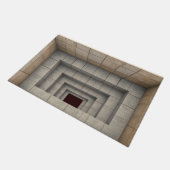 3D illusion Stone Hole Door Mat Fußmatte (Schrägansicht)
