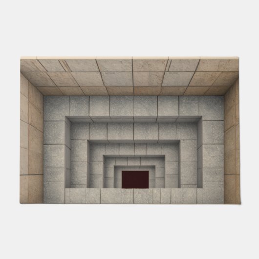 3D illusion Stone Hole Door Mat Fußmatte (Vorderseite)