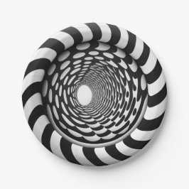 3D-Illusionspapier-Teller Pappteller