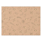3D-Illusionssterne Sternbilder Mondmonde in Beige Tischdecke (Vorderseite (Horizontal))