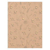 3D-Illusionssterne Sternbilder Mondmonde in Beige Tischdecke (Vorderseite)