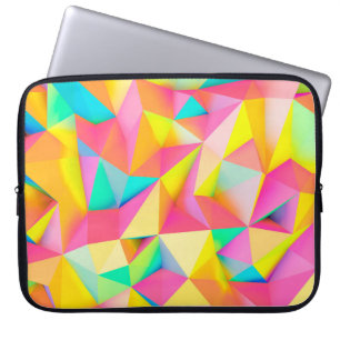 3D Illustration - Colorful low poly texture3d,abst Laptopschutzhülle