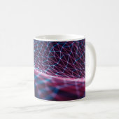 3D illustration, embossed mesh representing intern Kaffeetasse (VorderseiteRechts)
