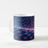3D illustration, embossed mesh representing intern Kaffeetasse (Vorderseite Links)