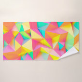3D-Illustration - Farbige Low-Poly-Textur3d,abst Badehandtuch (Badehandtuch)