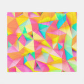 3D-Illustration - Farbige Low-Poly-Textur3d,abst Fleecedecke (Vorderseite (Horizontal))